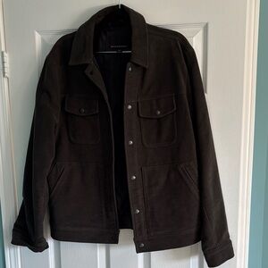 Banana Republic Dark Brown Shirt Jacket